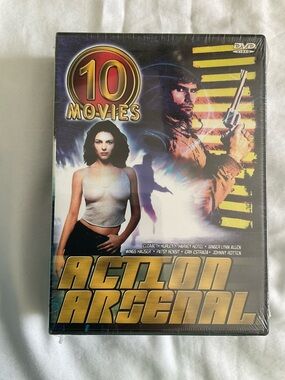Action Arsenal 10 Movies DVD Box Set - Blue, Gold, White